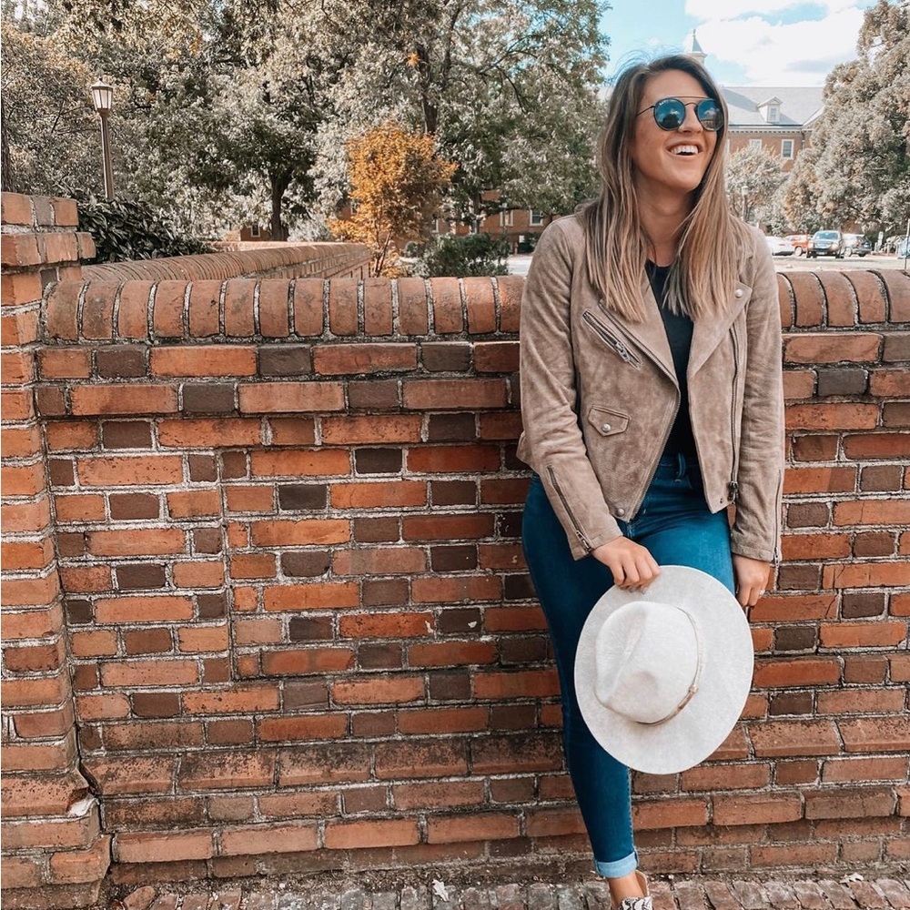 Blank nyc suede moto jacket